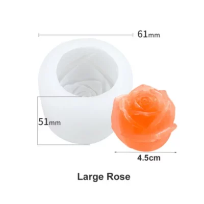 3D Rose Ice Hockey Mold