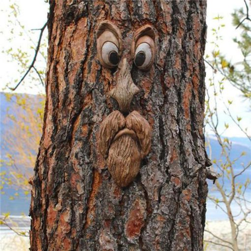 Old Man Tree Face Decoration