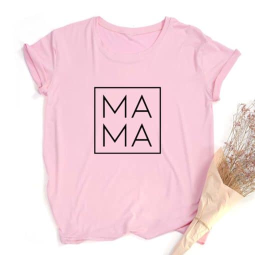 Mama Svg Print Women Summer T-shirt