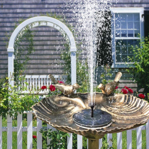 Solar Powered Hummingbird Fountain and Bionic Bird