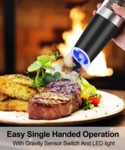 Automatic Electric Gravity Induction Salt And Pepper Grinder