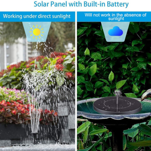 Solar Powered Hummingbird Fountain and Bionic Bird