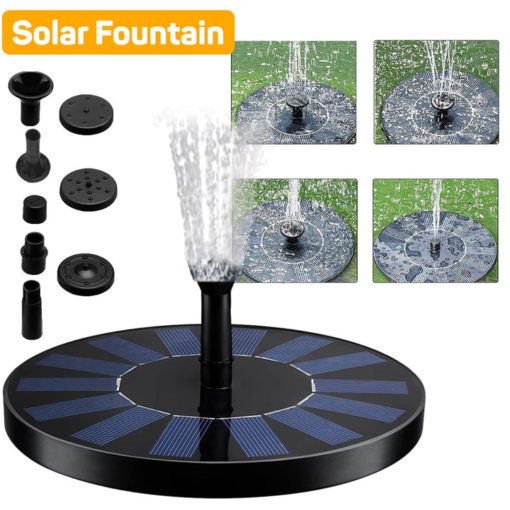 Solar Powered Hummingbird Fountain and Bionic Bird