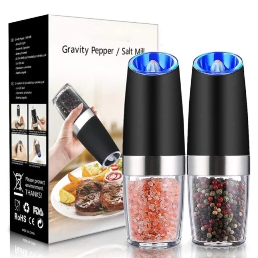 Automatic Electric Gravity Induction Salt And Pepper Grinder