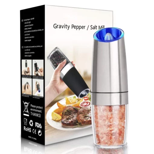 Automatic Electric Gravity Induction Salt And Pepper Grinder