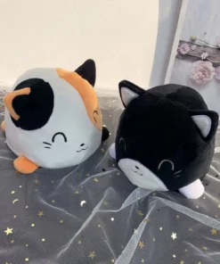 Super Cute Reversible Cartoon Cat Plushie