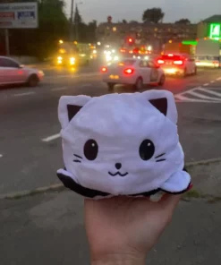 Super Cute Reversible Cartoon Cat Plushie