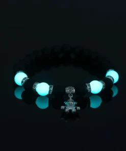 Glass Bead Luminous Bear Bracelet