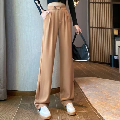 Women's High Waist Wide Leg Pants