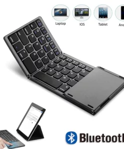 Foldable Wireless Bluetooth Keyboard with Touchpad