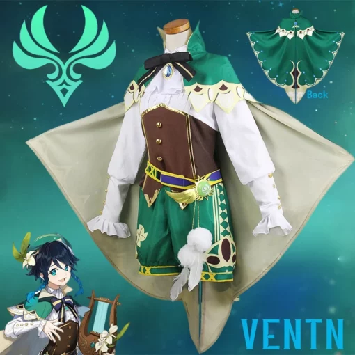 Genshin Impact Venti Cosplay Costume