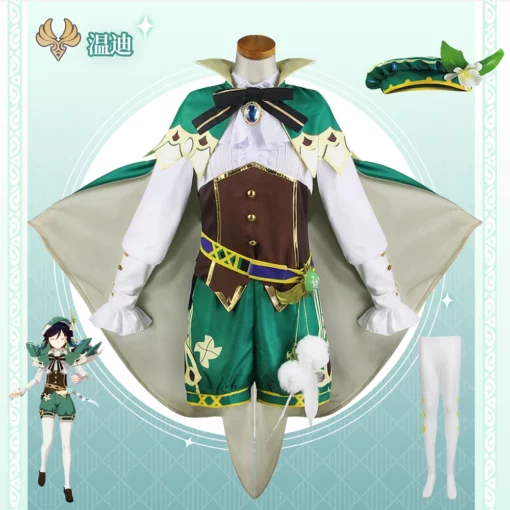 Genshin Impact Venti Cosplay Costume