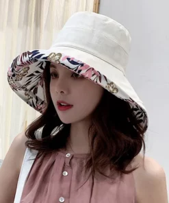 Wide Brim Cotton Summer Hat