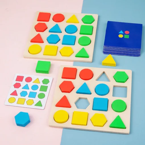 Shape Matching Game Color Sensory Educational Toy