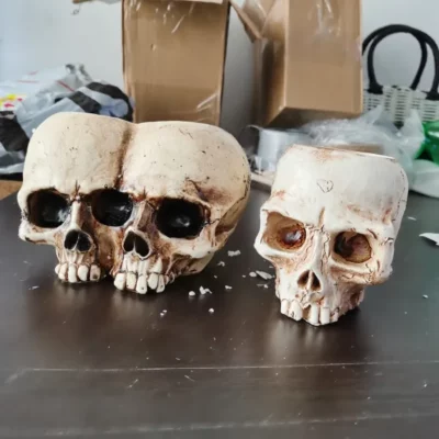 Shape Resin Skull Flower Pot