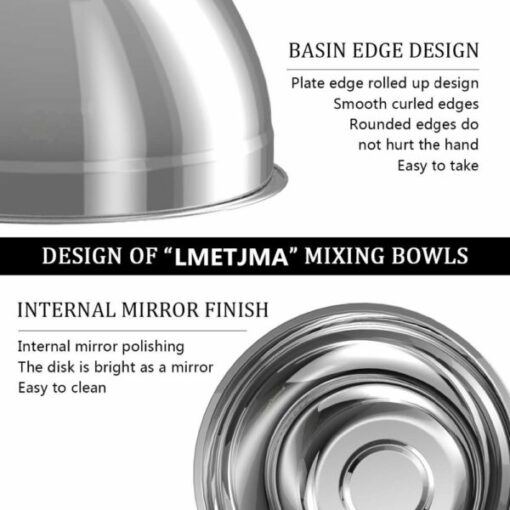 Stainless Steel Mixing Bowls (Set of 6)