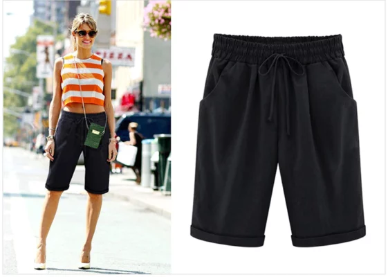 Elastic Waist Casual Comfy Summer Shorts