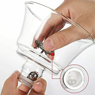 Magnetic Rotating Glass Teapot