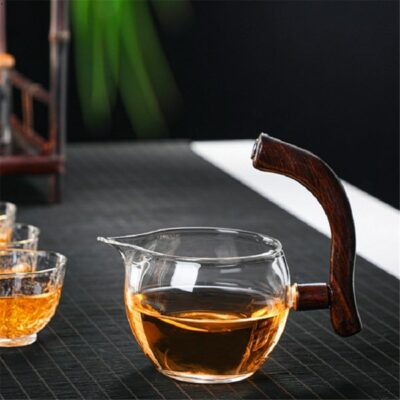 Magnetic Rotating Glass Teapot