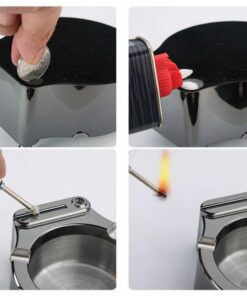 Retro Ashtray Refillable Lighter