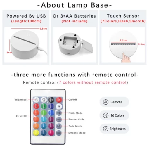 Rewritable Night Light Glow Board