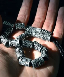 Viking Runes Beads Set (24 beads)