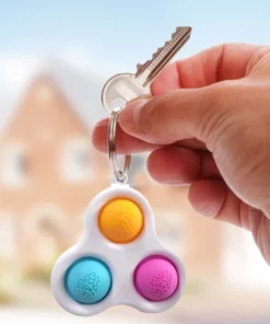 Anti-Stress Fidget Bubble Popper Keychain