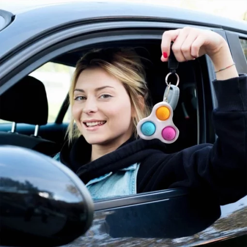 Anti-Stress Fidget Bubble Popper Keychain