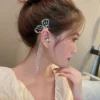 Butterfly Tassel Style Zircon Earrings