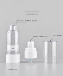 Vacuum Cosmetic Travel Container