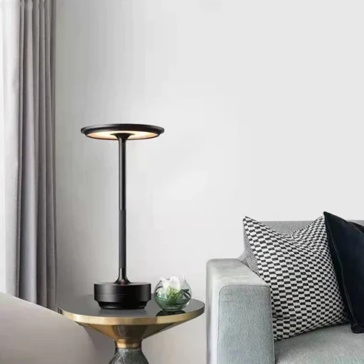 Metallic Cordless Table Lamp