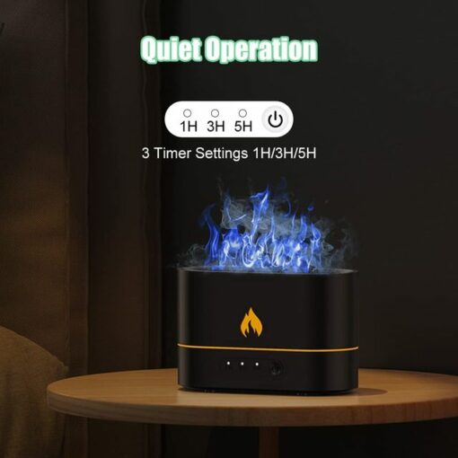 USB Flame Night Light Humidifier