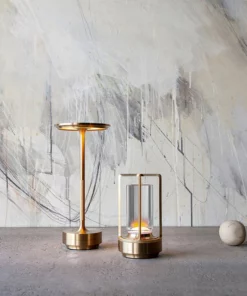 Metallic Cordless Table Lamp