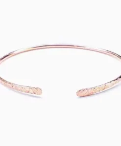 Hammer Textured Bare Copper Bangle