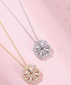 Lucky Heart Necklace And Six Roses