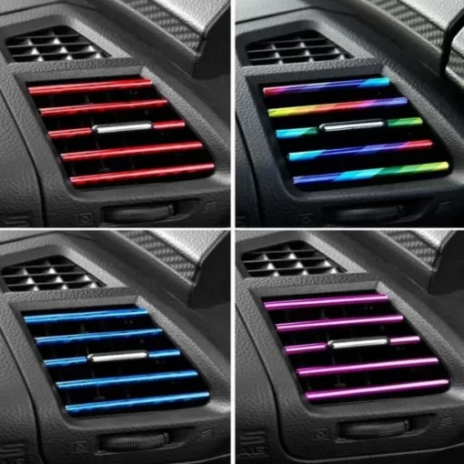 Chrome Styling Moulding Car Air Vent Trim Strip