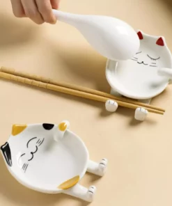 Ceramic Cat Spoon Rest