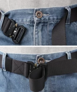 Military Style Tactical Canvas Belt