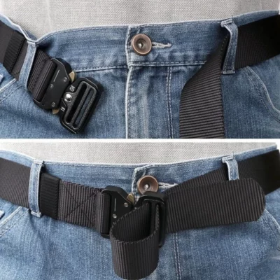 Military Style Tactical Canvas Belt