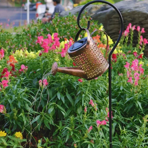 Solar Powered Fairy Light Watering Can