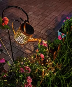 Solar Powered Fairy Light Watering Can