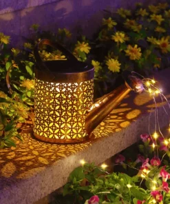 Solar Powered Fairy Light Watering Can