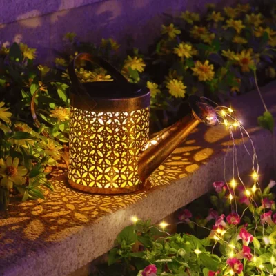 Solar Powered Fairy Light Watering Can