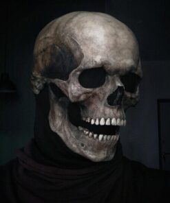 Halloween Skull Mask With Movable Jaw