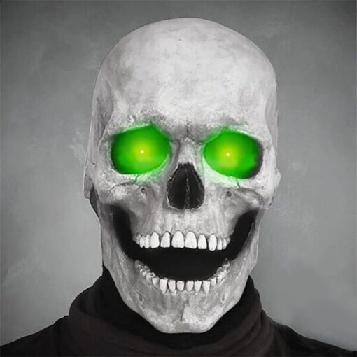 Halloween Skull Mask With Movable Jaw