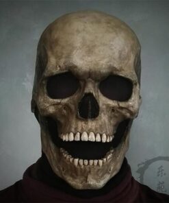 Halloween Skull Mask With Movable Jaw