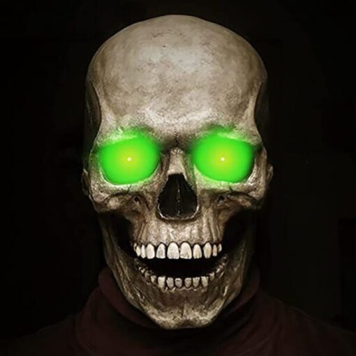 Halloween Skull Mask With Movable Jaw