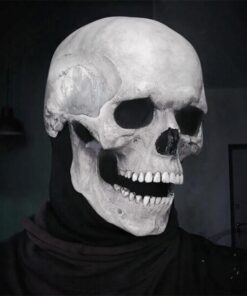 Halloween Skull Mask With Movable Jaw