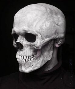 Halloween Skull Mask With Movable Jaw