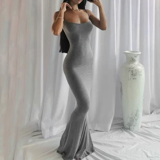 Soft Lounge Long Slip Dress